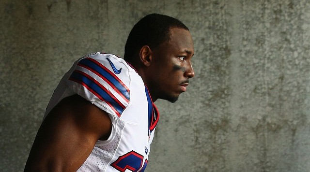 PHILADELPHIA PA- DECEMBER 13 Le Sean McCoy #25 of the Buffalo Bills walks out of the tunnel onto the field before playing against the Philadelphia Eagles at the start of the game at Lincoln Financial Field