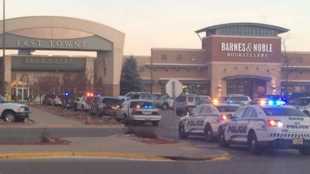 Emergency services swarmed on East Towne mall after reports of a shot being fired