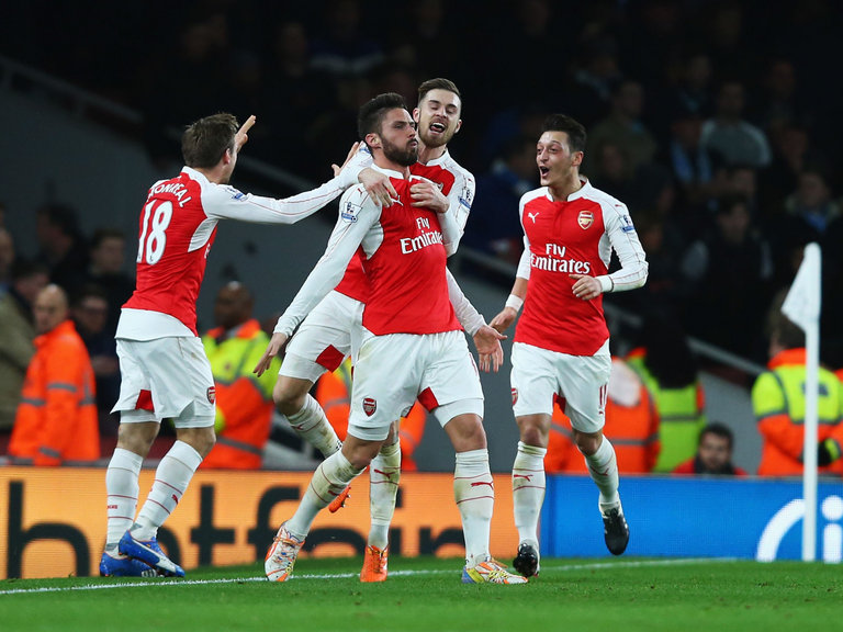 All the goals from Arsenal's win over Manchester City