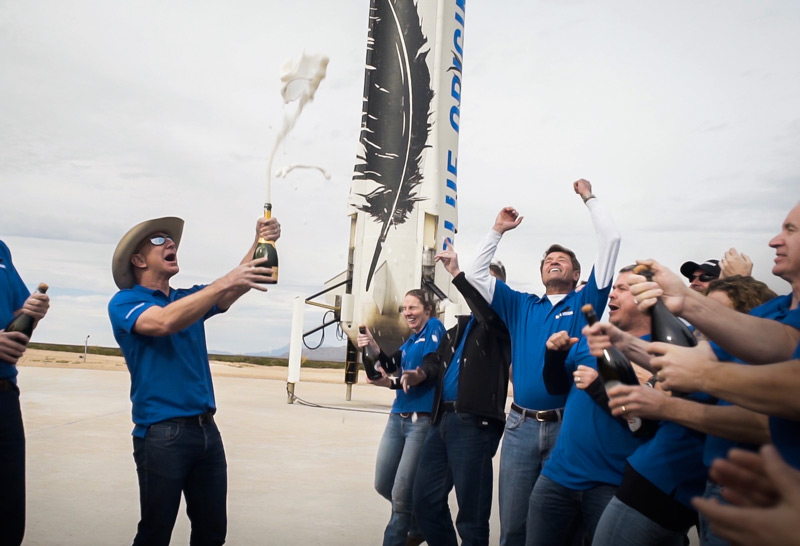 Jeff Bezos just launched and landed the world's first truly reusable rocket