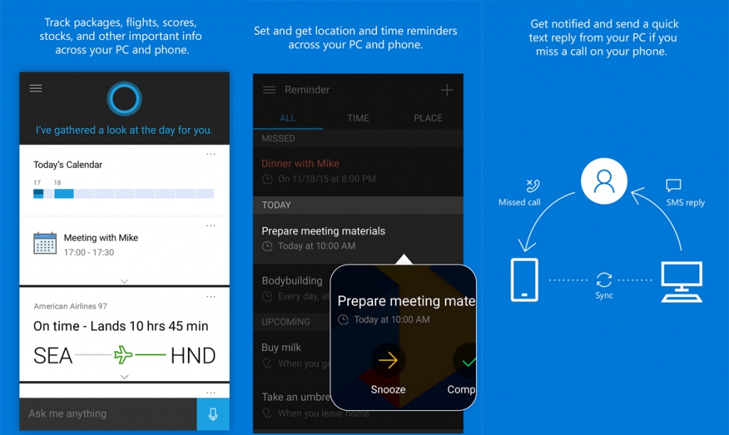 Cortana features