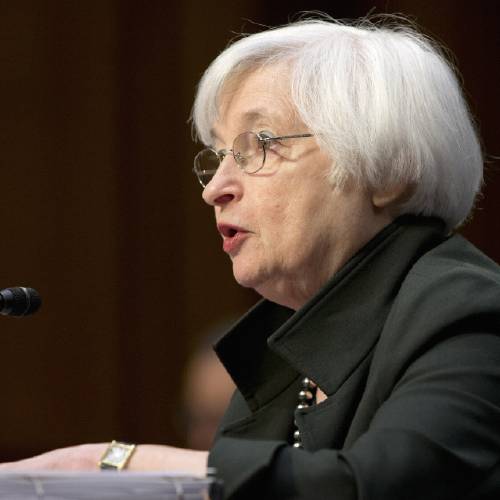 Chair Janet Yellen testifies on Capitol Hill in Washington Thursday Dec. 3 2015 before the Joint Economic Committee hearing on the economic outlook