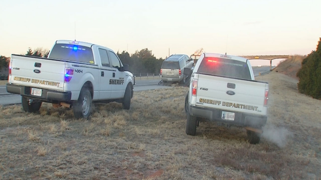 A short time later Weatherford police on normal patrol found a vehicle on Airport Road just off I-40. Inside the vehicle was woman who had been shot