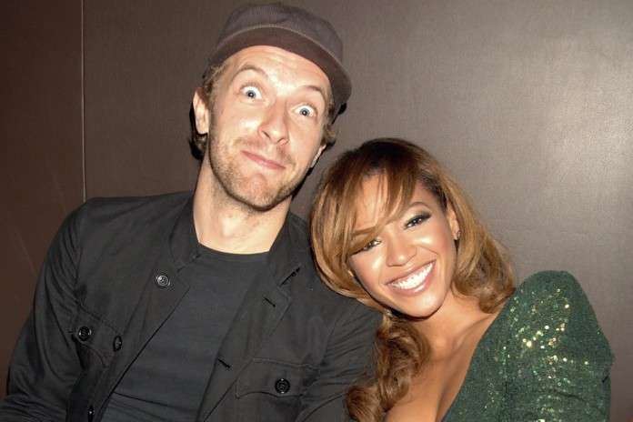 Chris Martin and Beyonce