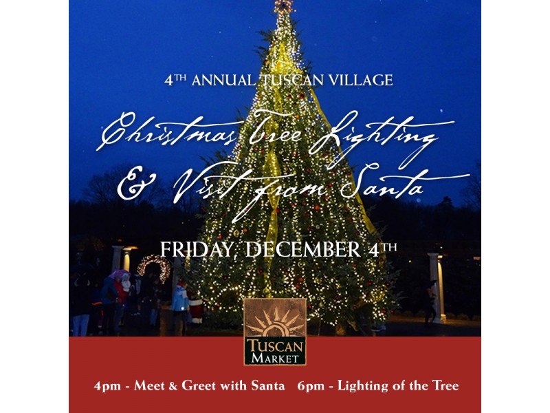 Tuscan Village Hosts Christmas Tree Lighting