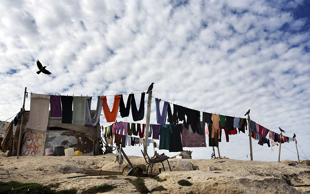 A Bedouin camp in the E1 area