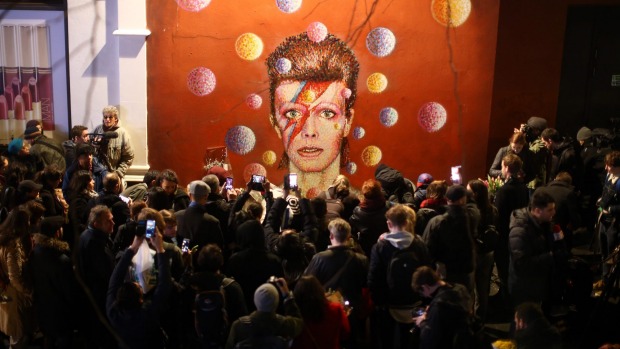 A David Bowie mural in Brixton drew many mourners when his death was announced