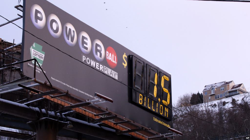 A billboard advertising the record $1.5 billion U.S. Powerball jackpot is seen in downtown Pittsburgh Pennsylvania Jan. 12 2016