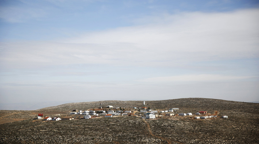 A general view shows Esh Kodesh an unauthorised Jewish settler outpost south of the West Bank city of Nablus