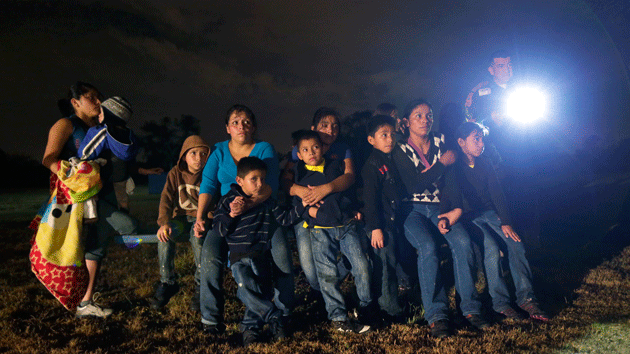 A group of young migrants from Honduras and El Salvador who crossed the US-Mexico border in Texas in 2014. Eric Gay  AP