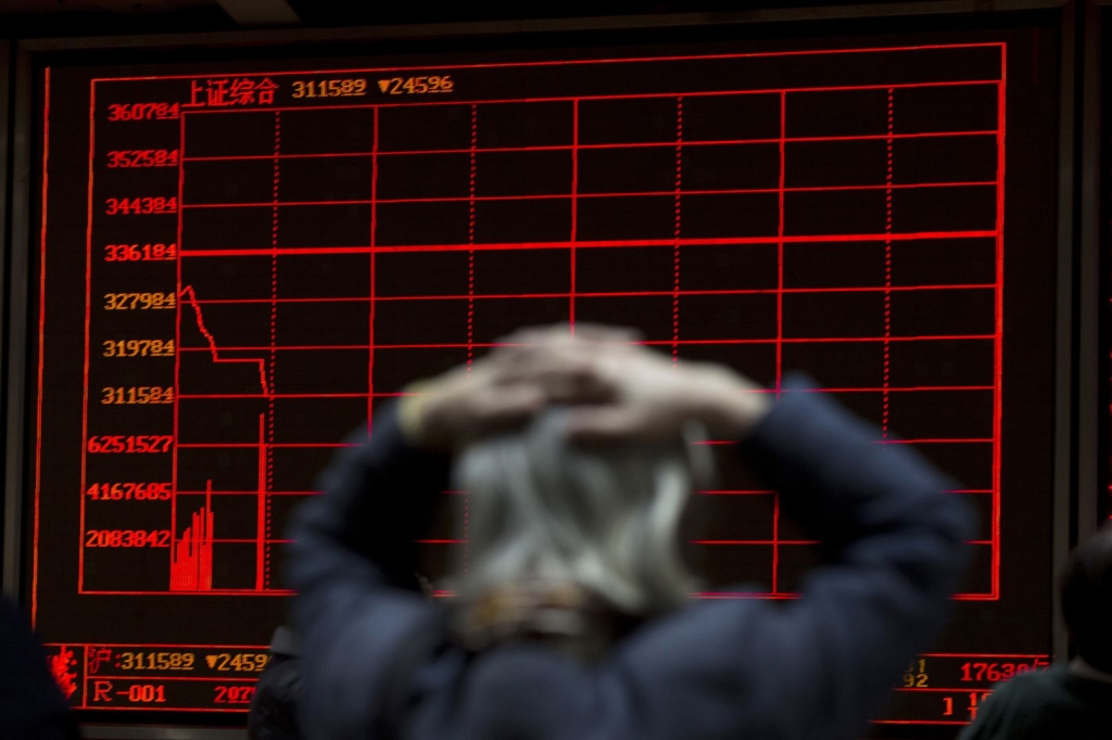 China’s stocks fall below lowest levels in last year’s rout