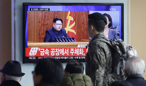 APThe 30-minute address was broadcast in North Korea