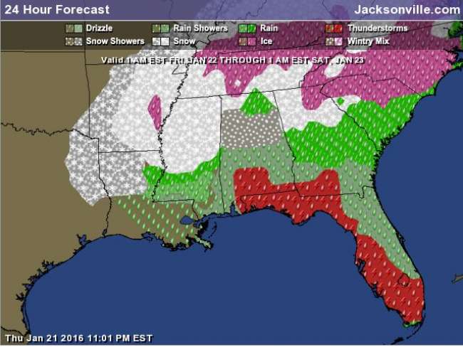 Weather triggers dozens of flight cancellations at Jacksonville International Airport