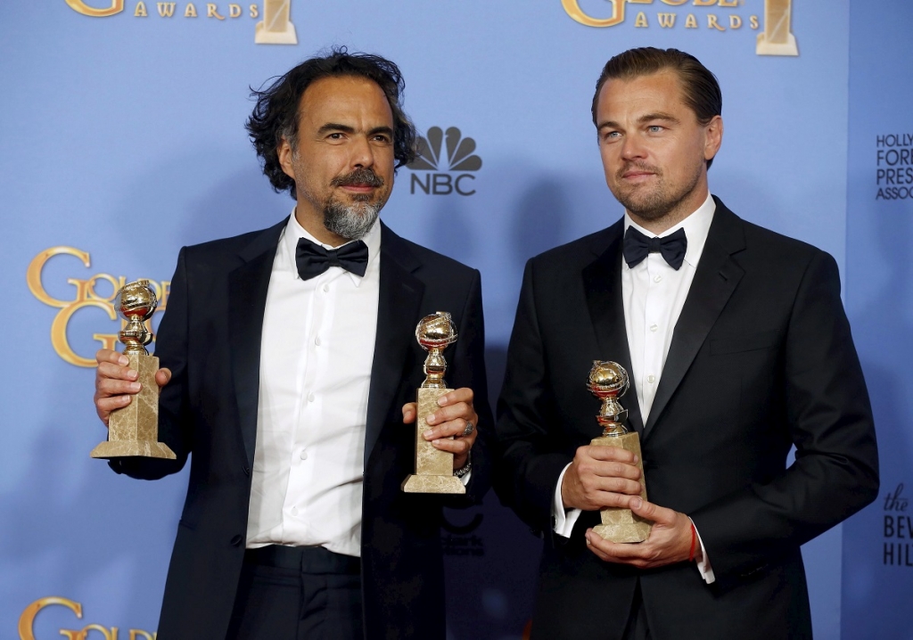 Alejandro Gonzalez Inarritu and Leonardo DiCaprio