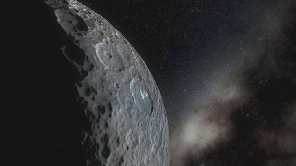 An animation of the dwarf planet Ceres created from data collected by NASA's Dawn spacecraft