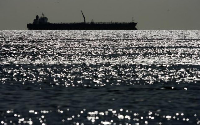 An oil tanker is seen on Lake Maracaibo in Venezuela's western state of Zulia