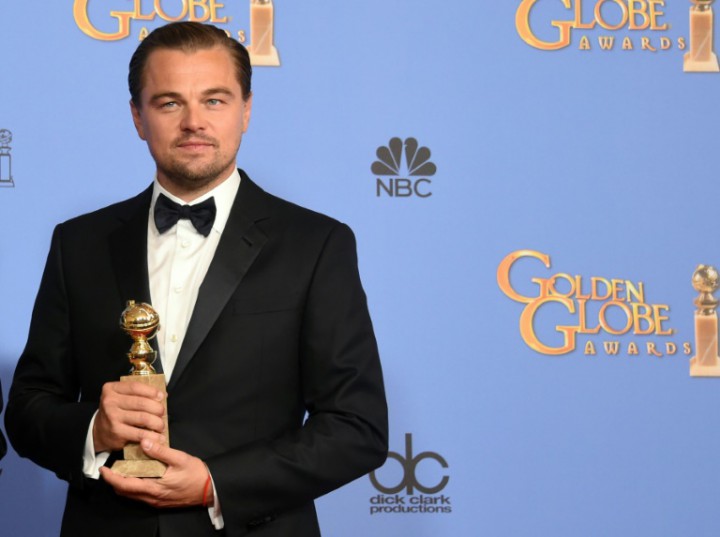 AFP  File  Frederic J. Brown Leonardo DiCaprio with his Golden Globe for'The Revenant in the