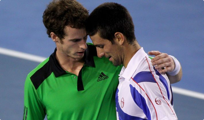 Andy Murray and Novak Djokovic have been close since their junior days