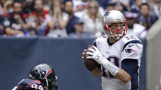 Antonio Smith then with the Texans pressured Tom Brady in a 2013 game