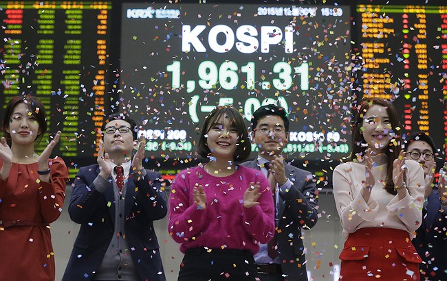 Seoul: Shares up 2.4% for the year; won in biggest annual fall since 2008