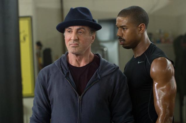 Michael B. Jordan and Sylvester Stallone in “Creed.”