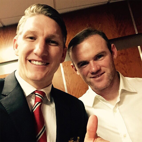 Bastian Schweinsteiger and Wayne Rooney