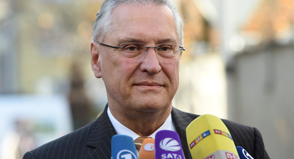 Bavarian Interior Minister Joachim Herrmann is seen upon arrival at a board meeting of the Christian Social Union Party in Munich southern Germany