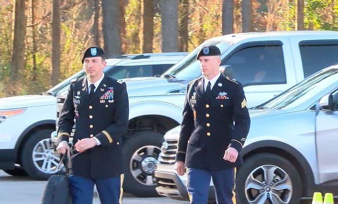 Bergdahl arrives at court Jan. 12