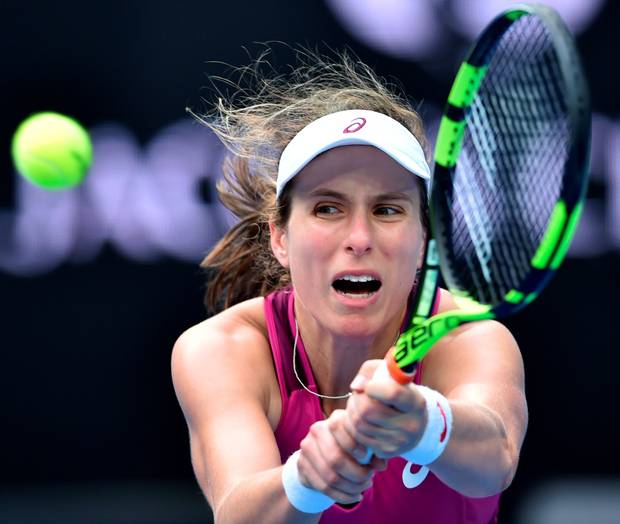 Big hit Johanna Konta is the first British woman to reach a Grand Slam quarter-final since Jo Durie in 1984