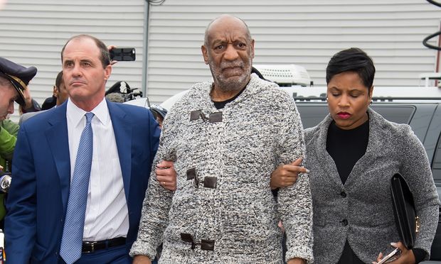 Bill Cosby arriving at the District Court in Pennsylvania