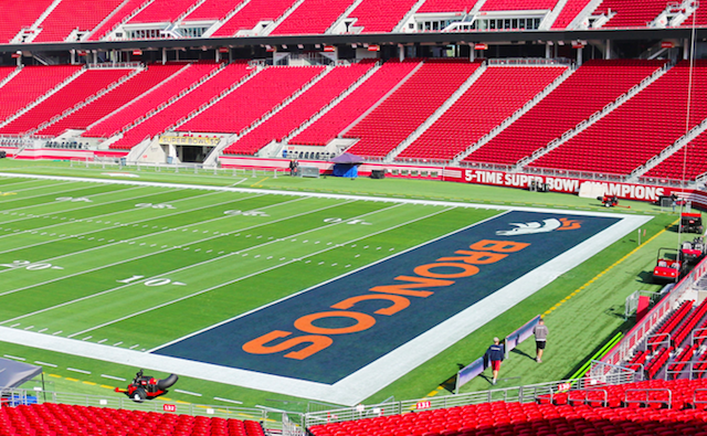 Super Bowl Grounds Crew Accidentally Paints 2 Broncos End Zones