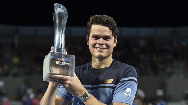 Raonic edges Federer to win in Brisbane final