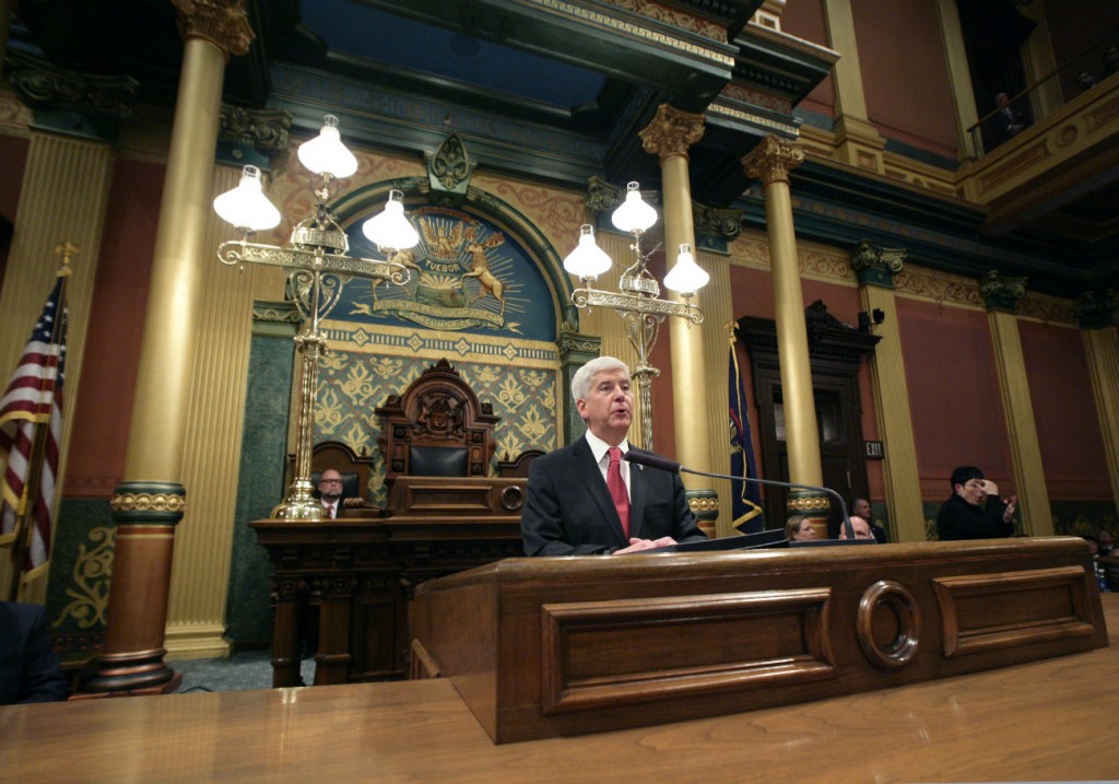 Gov. Rick Snyder took some responsibility for the Flint water crisis in his State of the State last Tuesday