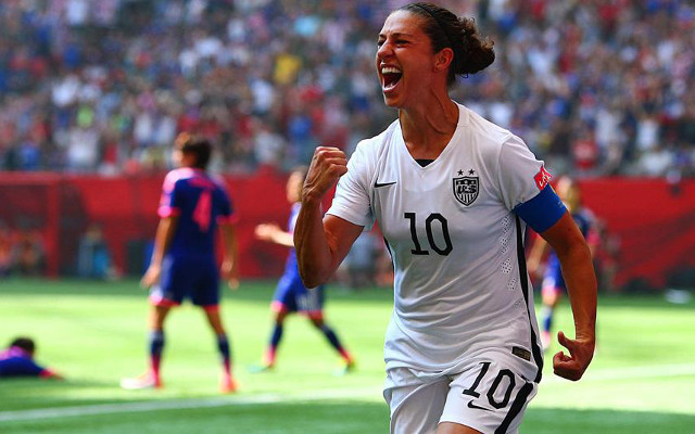 Carli Lloyd wins Women’s World Player of the Year after epic World Cup performance