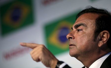 Ghosn CEO of the Renault Nissan Alliance attends a news conference in Rio de Janeiro