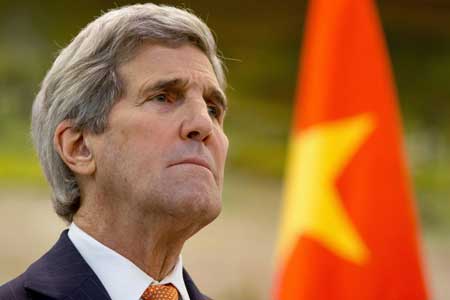 KERRY WARNS ON NKOREA US Secretary of State John Kerry listens to an opening statement by Chinese Foreign Minister Wang Yi during a news conference at the Ministry of Foreign Affairs in Beijing on January 27. North Korea’s nuclear program is a “major