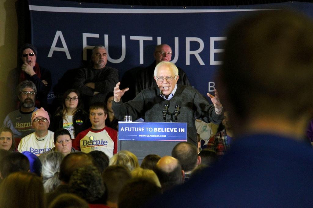 Nearly 700 people turned out to see Sen. Bernie Sanders in Clinton Iowa on Saturday. Recent polls show Sanders in a dead heat with Hillary Clinton and both candidates are racing through the state to reach as many caucus-goers as possible