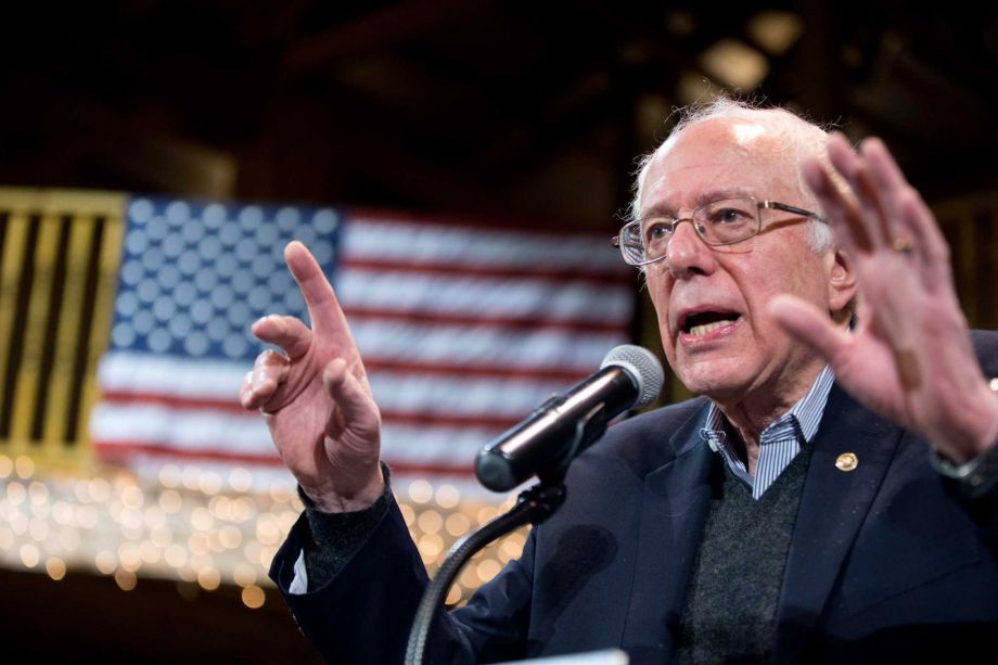 Democratic presidential candidate Sen. Bernie Sanders I-Vt. speaks at the Fort Museum Opera House in Fort Dodge Iowa. Sanders is attracting Americans who are in search of more than a protest vote. Yes Sanders’ backers