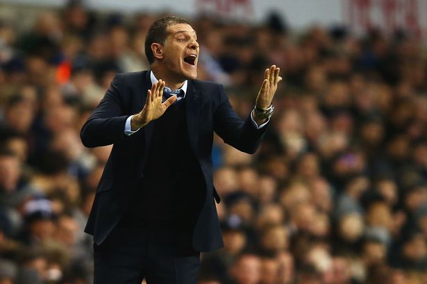 Slaven Bilic gives instructions