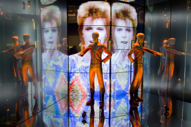 AFP  File  Leon Neal The'Starman costume from David Bowie's appearance on'Top of the Pops in 1972