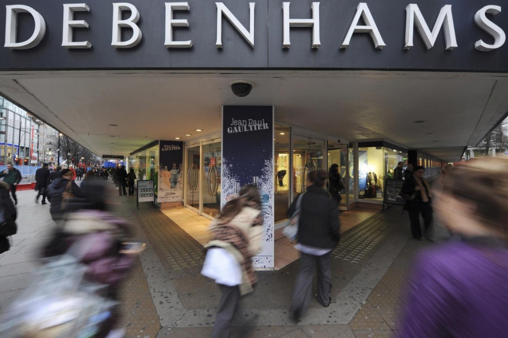 Debenhams store on Oxford Street