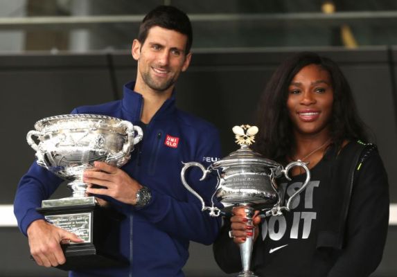 Defending champions Serena Williams of the US and