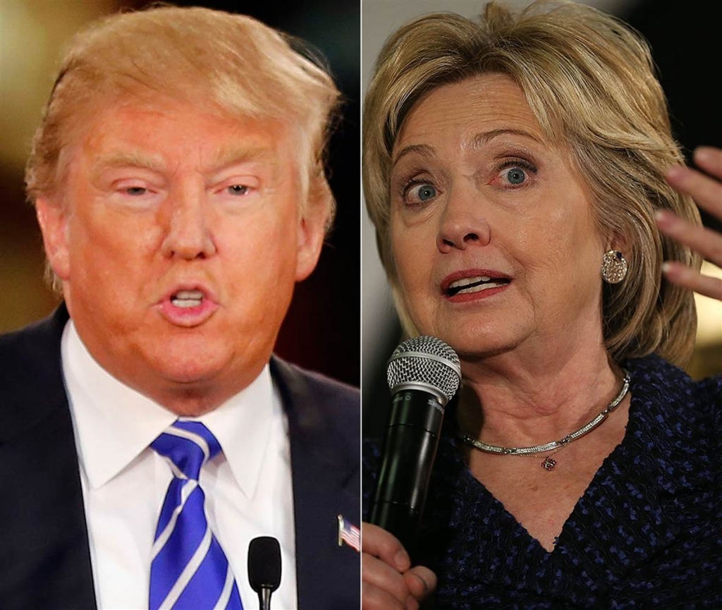 Image Presidential candidates Donald Trump and Hillary Clinton