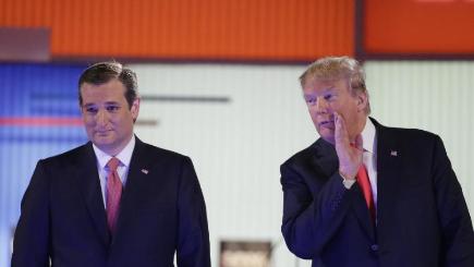 Donald Trump and Ted Cruz clashed in the debate