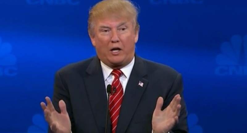 Donald Trump discusses 'gun-free zones&#039 during the Oct. 28 primetime Republican candidate debate