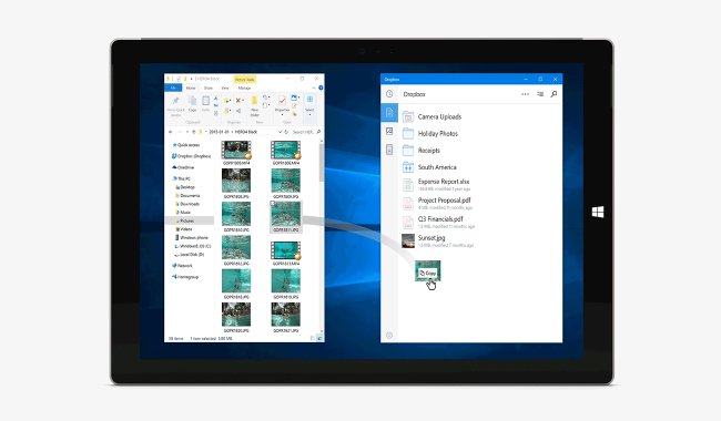 Windows 10 Dropbox App