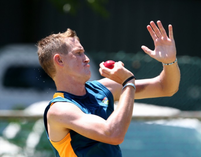 Chris Morris of the Proteas during the South African national cricket team training session at PPC Cement Newlands