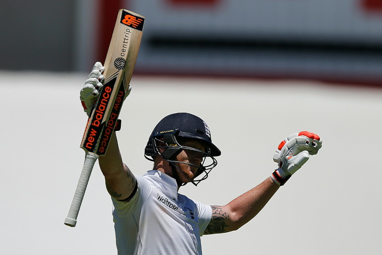 AFP  Marco Longari England batsman Ben Stokes celebrates a double century during day two of the second Test against South Africa in Cape Town