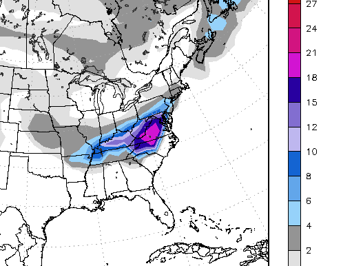 European model ensemble mean forecast