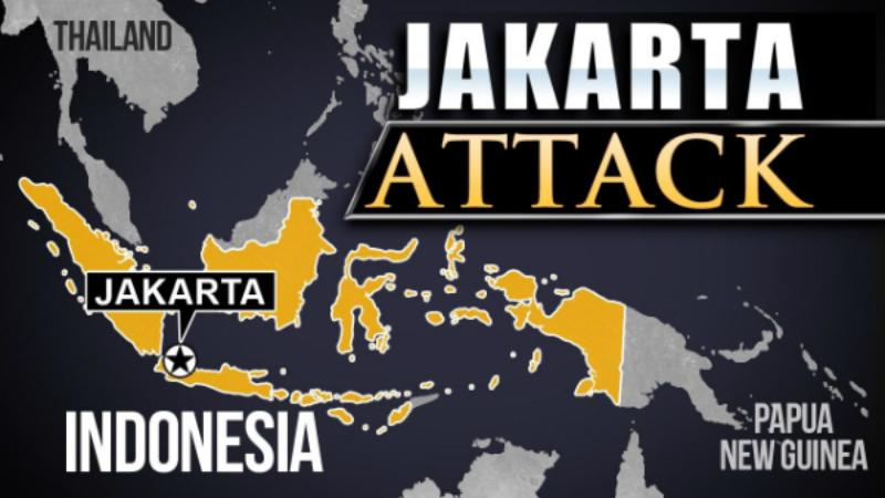 Blasts, gunfight in Indonesian capital; at least six dead